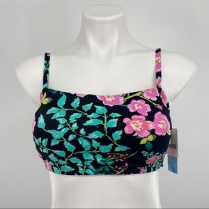 Beach Betty Swim Floral Bikini Top NWT